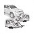 Farol hilux sw4 toyota de 2005 a 2008 lado esquerdo cromado manual - Imagem 1