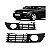 Grade de para choque a4 audi de 2002 a 2004 dianteiro lado direito - Imagem 1