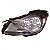 Farol c180 mercedes benz de 2012 a 2014 lado esquerdo cromado sem xenon - Imagem 2