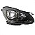 Farol c180 mercedes benz de 2012 a 2014 lado direito preto sem xenon - Imagem 2
