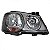 Farol golf volkswagen de 2008 a 2013 lado esquerdo fumê cromomix - Imagem 2