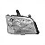 Farol s10 chevrolet de 2001 a 2011 lado direito cristal - Imagem 2