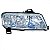 Farol stilo fiat de 2003 a 2011 lado esquerdo elétrico sem motor soquete redondo com auxiliar - Imagem 2