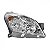 Farol vectra chevrolet de 2009 a 2011 lado direito cromado com anel cromado manual - Imagem 2