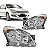 Farol vectra chevrolet de 2009 a 2011 lado direito cromado com anel cromado manual - Imagem 1