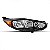 Farol new fiesta ford de 2013 a 2017 lado direito fumê com detalhe âmbar - Imagem 2