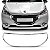 Moldura para choque da grade do radiador 208 peugeot de 2012 a 2016 inferior cromada - Imagem 1