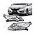 Farol city honda de 2014 a 2017 lado esquerdo manual - Imagem 1