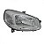 Farol uno fiat de 2015 a 2021 lado esquerdo cromado manual H4 - Imagem 2