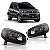Farol uno fiat de 2015 a 2021 e partner peugeot e fiorino fiat de 2022 a 2025 lado esquerdo fumê manual cromado H4 - Imagem 1