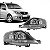 Farol c3 citroën de 2003 a 2012 lado esquerdo preto manual - Imagem 1