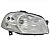 Farol palio fiat de 2008 a 2016 e strada fiat de 2014 a 2020 lado direito cromado manual reto - Imagem 2