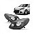 Farol sandero renault de 2012 a 2014 lado direito máscara cinza manual versão vibe - Imagem 1