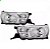 Farol hilux toyota de 2016 a 2020 lado esquerdo cromado e preto manual H4 para picape - Imagem 2