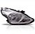Farol versa nissan de 2015 a 2021 lado direito cromado manual - Imagem 2
