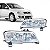 Farol stilo fiat de 2003 a 2011 lado esquerdo cromado elétrico sem motor sem auxiliar com conector quadrado - Imagem 1