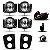 Kit farol auxiliar strada e palio adventure fiat de 2005 a 2008 modelo zoião com grade e botão universal - Imagem 2