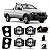 Kit farol auxiliar strada e palio adventure fiat de 2005 a 2008 modelo zoião com grade e botão universal - Imagem 1