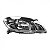 Farol celta chevrolet de 2007 a 2015 e prisma chevrolet lado esquerdo preto - Imagem 2