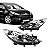 Farol 307 peugeot de 2007 a 2012 lado esquerdo elétrico com motor - Imagem 1
