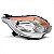 Farol triton mitsubishi de 2017 a 2025 lado direito cromado manual com pisca âmbar H4 - Imagem 2