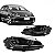 Farol golf gti mk7.5 volkswagen de 2018 a 2020 elétrico com LED e friso cromado par - Imagem 1