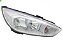 Farol focus ford de 2016 a 2019 lado esquerdo cromado elétrico sem LED sem projetor colmeia - Imagem 2