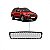 Grade do para choque x5 bmw de 2007 a 2013 dianteira central inferior preta com furo para sensor e com friso cromado - Imagem 1