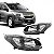 Farol spin chevrolet de 2012 a 2018 lado esquerdo com máscara negra manual - Imagem 1