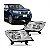 Farol frontier nissan de 2017 a 2021 lado direito cromado manual H4 - Imagem 1