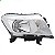 Farol frontier nissan de 2017 a 2021 lado esquerdo cromado manual H4 - Imagem 2