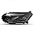 Farol city honda de 2018 a 2021 lado esquerdo cromado manual com LED - Imagem 2