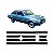 Friso lateral chevette chevrolet de 1983 a 1986 versão sl oito peças - Imagem 1