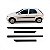 Friso lateral celta chevrolet de 2000 a 2006 preto quatro portas quatro peças - Imagem 1