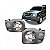 Farol xterra nissan de 2003 a 2008 lado direito com moldura inferior para choque cinza - Imagem 1