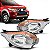 Farol l200 triton mitsubishi de 2017 a 2025 lado direito cromado com pisca âmbar - Imagem 1