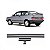 Friso gol volkswagen de 1991 a 1996 lateral cinza e preto bojudo estreito seis peças - Imagem 1