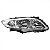 Farol corolla toyota de 2009 a 2011 lado esquerdo cromado - Imagem 2