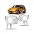 Suporte de farol auxiliar palio e siena fiat de 2001 a 2006 lado direito cromado fire - Imagem 1