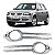 Moldura inferior para choque de farol auxiliar gol volkswagen de 2006 a 2008 cromado par geração quatro - Imagem 1
