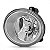 Farol scenic renault de 2001 a 2011 megane renault de 2001 a 2009 lado esquerdo auxiliar redondo liso - Imagem 2