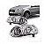 Farol palio fiat de 2009 a 2020 e siena fiat de 2009 a 2012 lado esquerdo cromado bola - Imagem 1