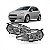Farol punto fiat de 2007 a 2012 lado esquerdo cromado manual com soquete quadrado - Imagem 1