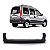 Para choque kangoo renault de 1998 a 2018 traseiro preto sem refletor - Imagem 1