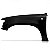 Para lama hilux SRV toyota de 2002 a 2004 lado esquerdo com furo para antena - Imagem 2