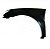 Paralama outlander mitsubishi de 2007 a 2009 lado esquerdo com furo para pisca - Imagem 2