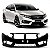 Para choque civic honda de 2017 a 2019 dianteiro preto - Imagem 1