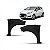 Para lama new fiesta ford de 2011 a 2019 lado direito hatch e sedã - Imagem 1