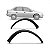 Moldura do vão de roda corsa chevrolet de 1994 a 2009 lado direito dianteiro preto sem pisca texturizado hatch e sedã - Imagem 1