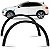 Moldura do vão da roda cayenne porsche de 2011 a 2014 dianteira lado esquerdo preto sem pisca texturizado - Imagem 1